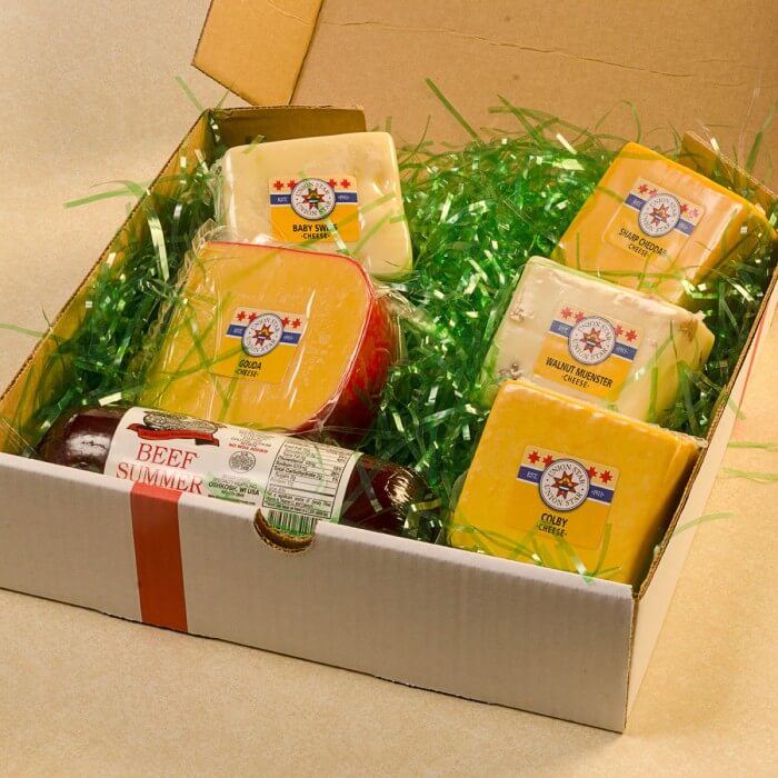White Cheese Gift Box In Wisconsin