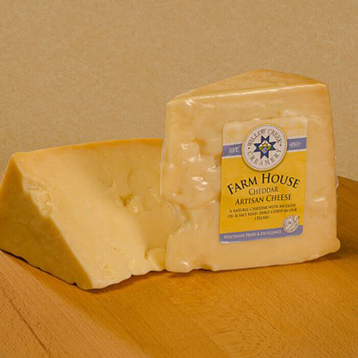 White Farmhouse Cheddar Cheese In Wisconsin